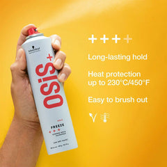 Strong Hold Hair Spray Schwarzkopf Osis+ Freeze 500 ml -  Beauty, Hair care -  Schwarzkopf.
