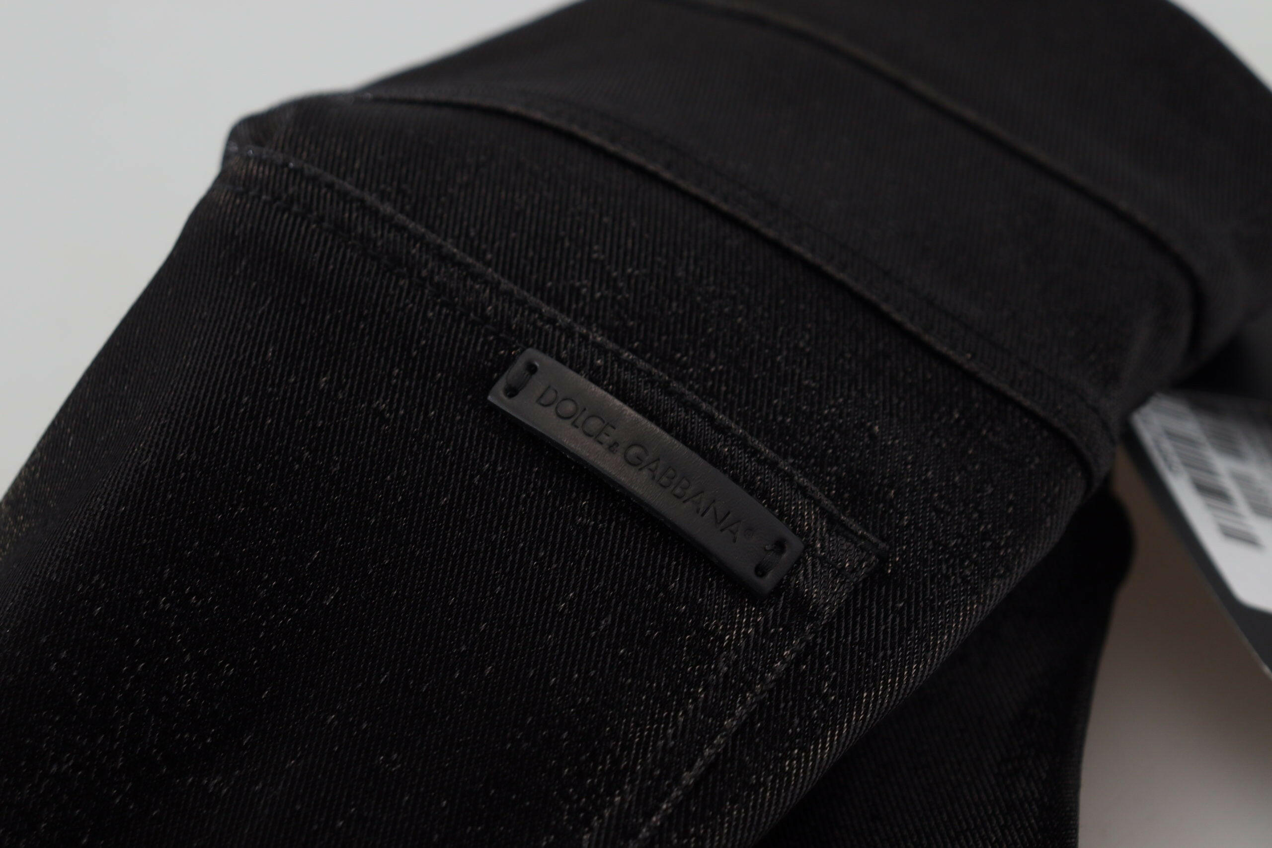 Dolce & Gabbana Black Washed Cotton Skinny Denim Jeans -   -  Dolce & Gabbana.