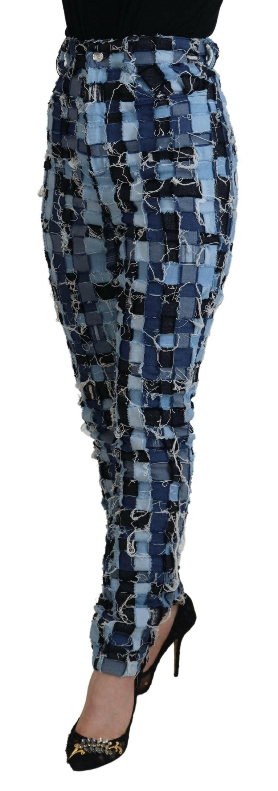 Dolce & Gabbana Multicolor Patchwork Cotton Denim Jeans -   -  Dolce & Gabbana.