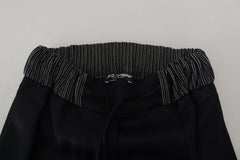 Dolce & Gabbana Black Straight Fit Cotton Pants -   -  Dolce & Gabbana.