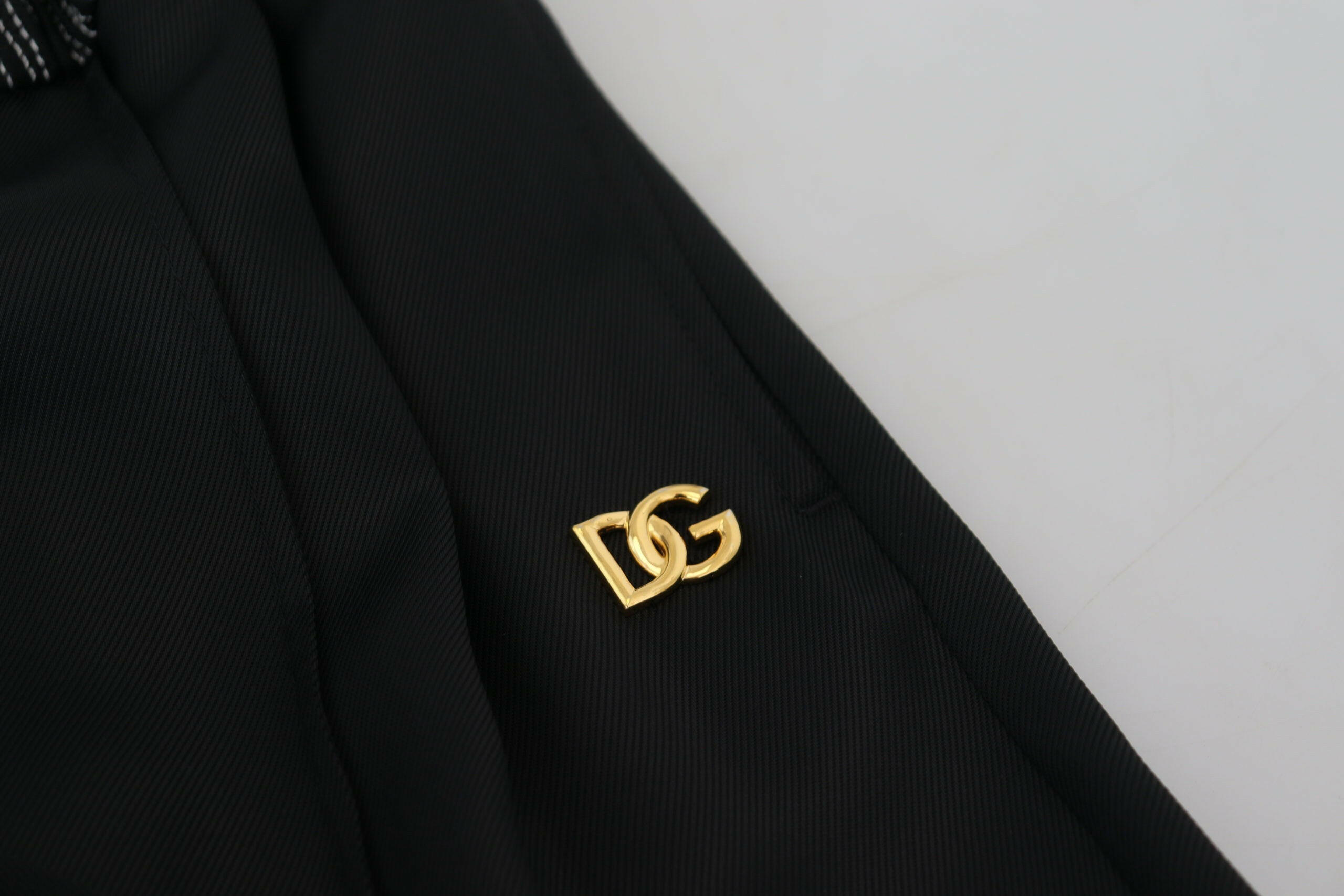 Dolce & Gabbana Black Straight Fit Cotton Pants -   -  Dolce & Gabbana.