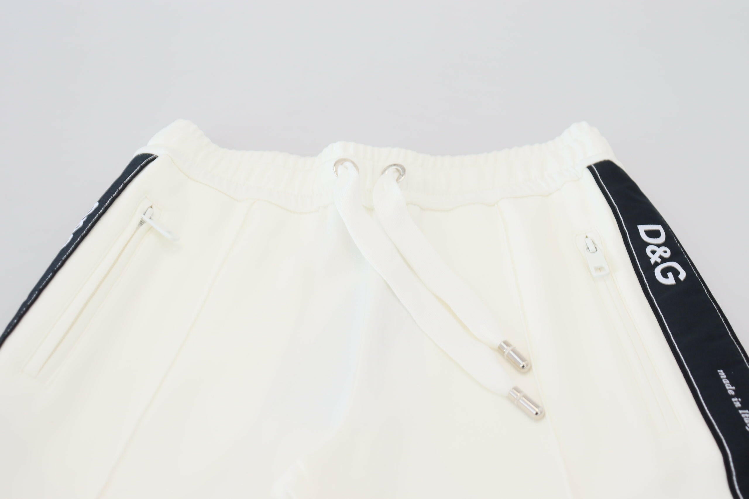 Dolce & Gabbana White DG Logo Sweatpants Pants -   -  Dolce & Gabbana.
