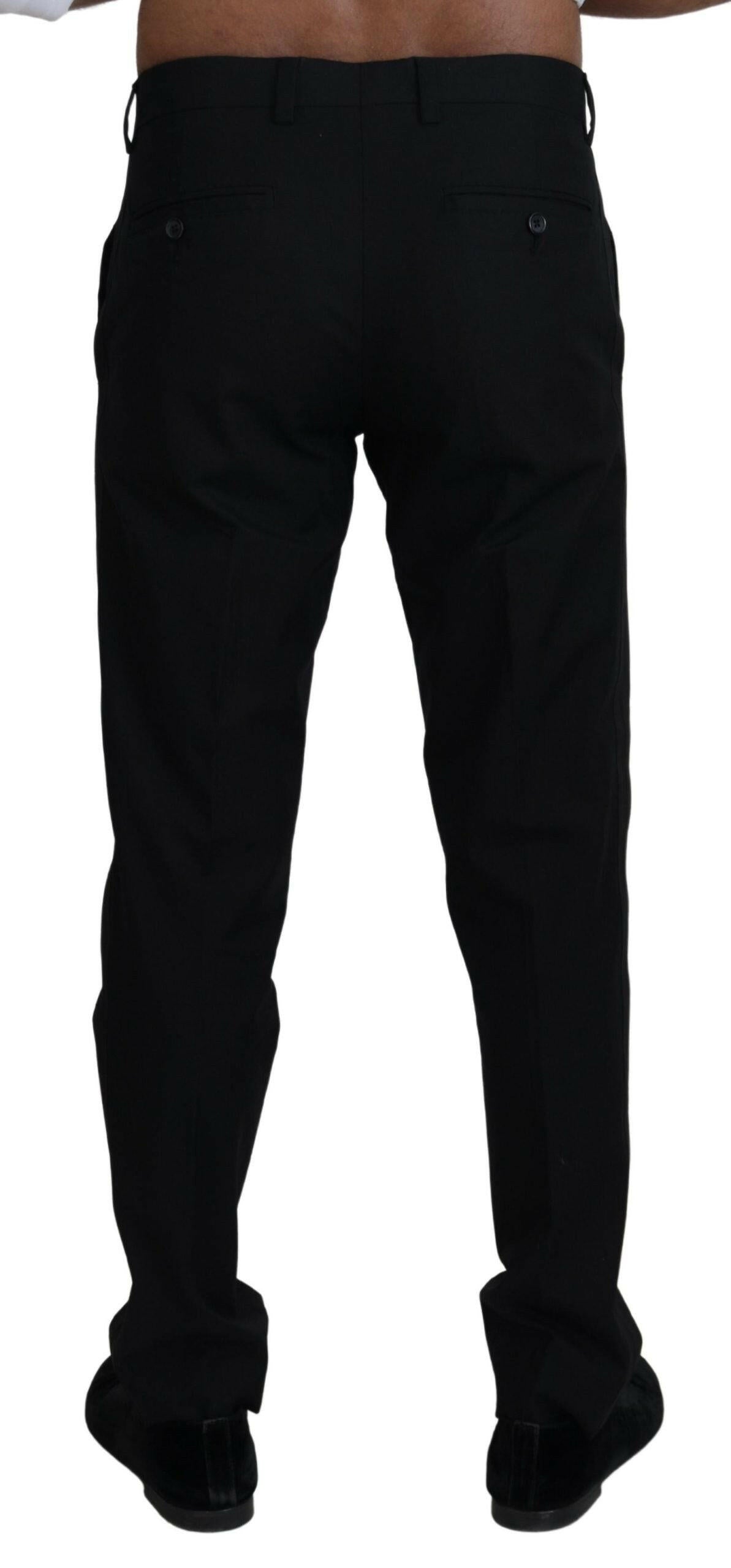 Dolce & Gabbana Black Chino Formal Cotton Pants -   -  Dolce & Gabbana.