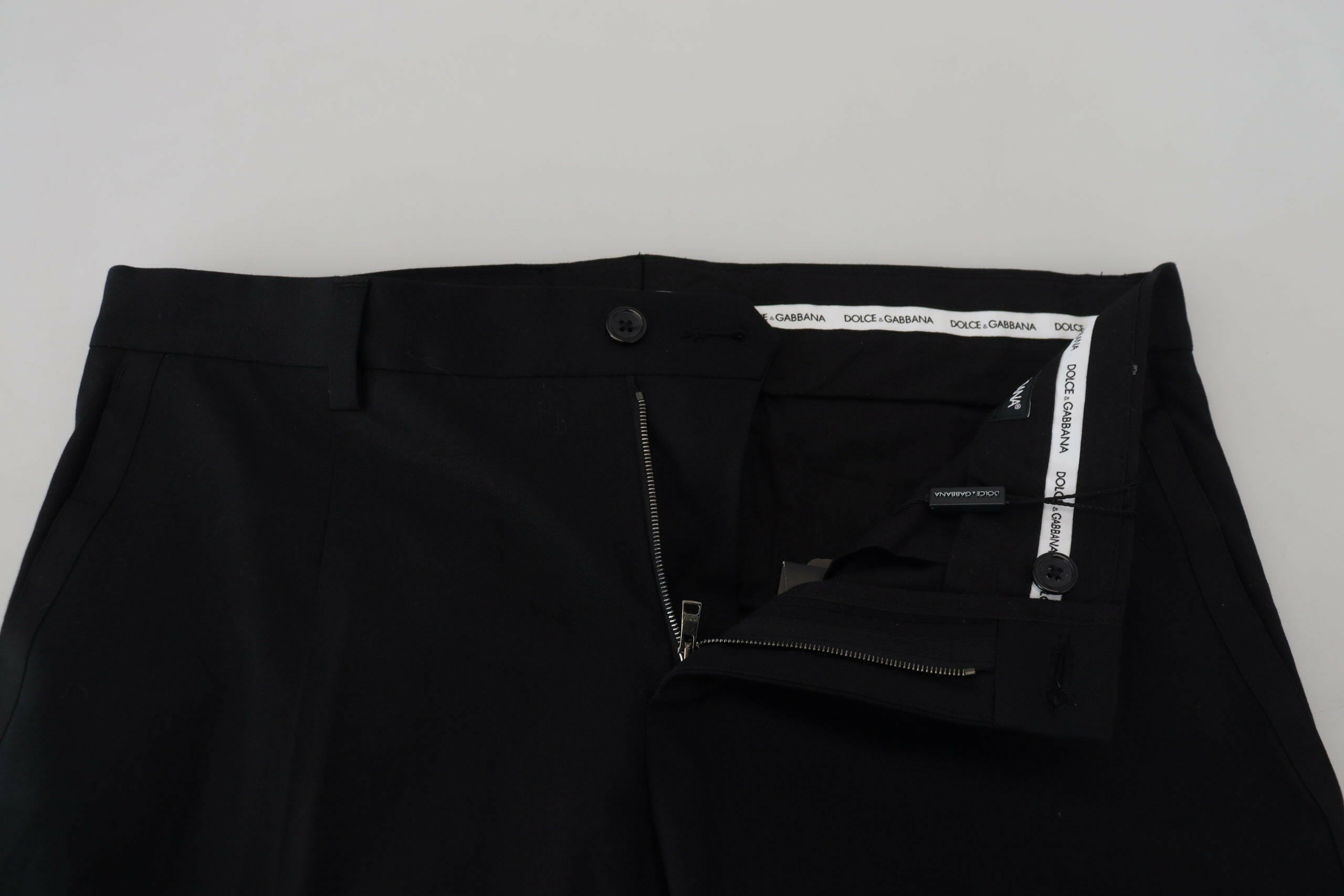 Dolce & Gabbana Black Chino Formal Cotton Pants -   -  Dolce & Gabbana.