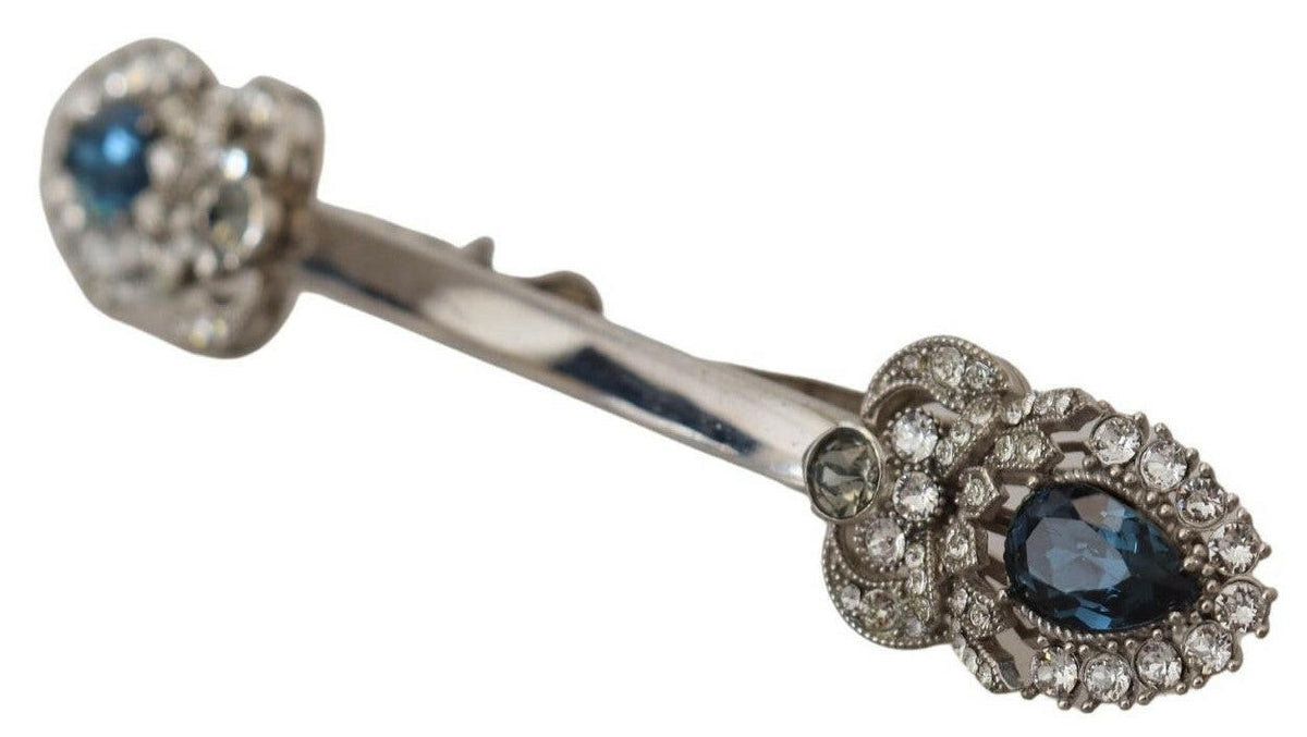 Dolce & Gabbana 925 Sterling Silver Crystals Pin Collar Brooch -   -  Dolce & Gabbana.