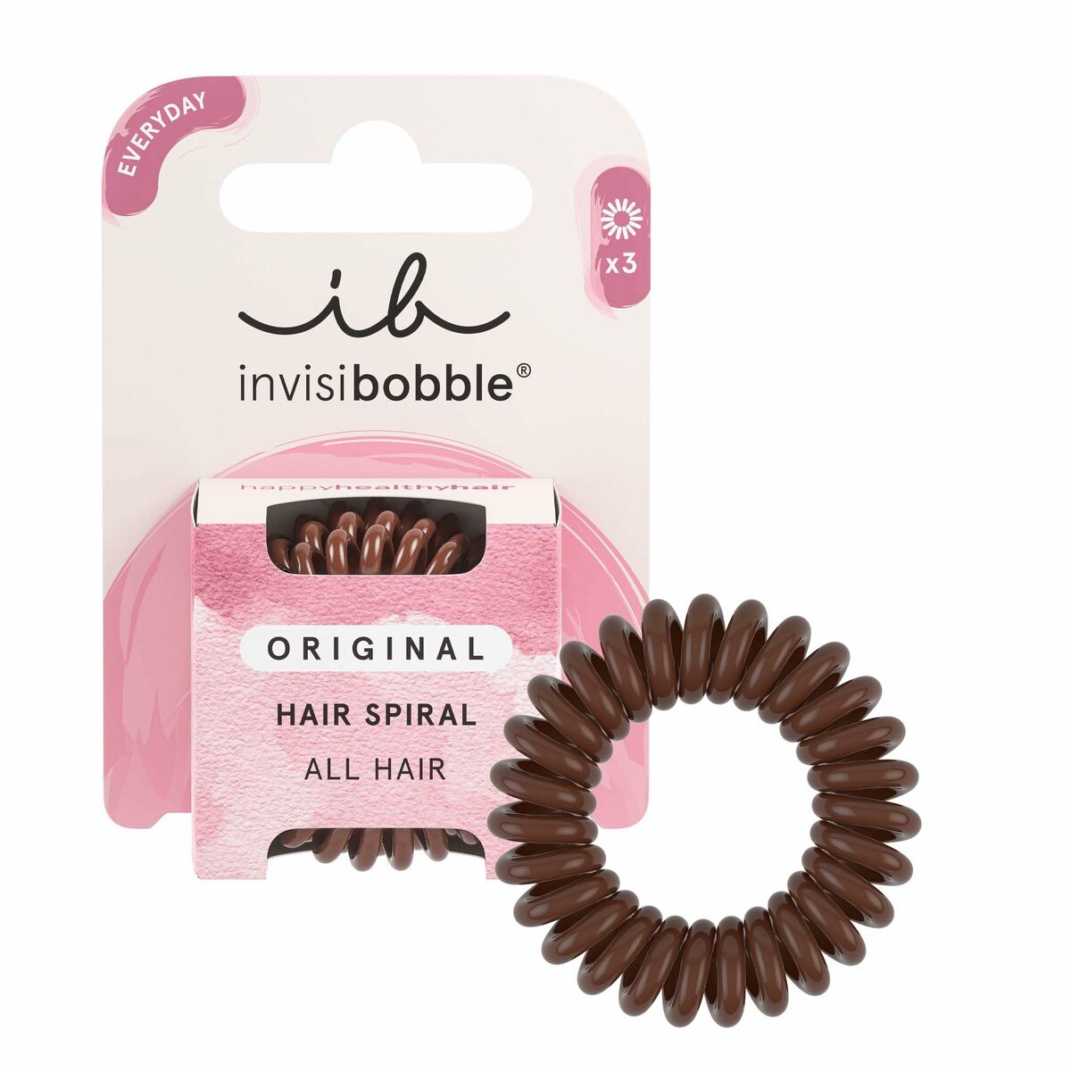Rubber Hair Bands Invisibobble Original Brown (3 Units) -  Beauty, Hair care -  Invisibobble.
