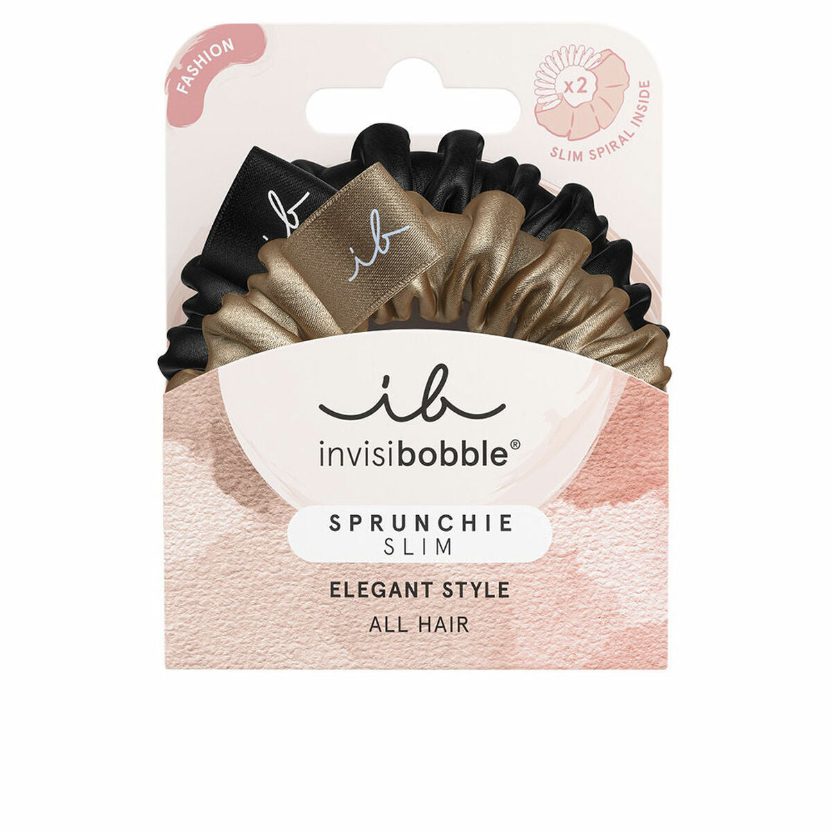 Hair ties Invisibobble   Black Golden (2 Units) -  Beauty, Hair care -  Invisibobble.