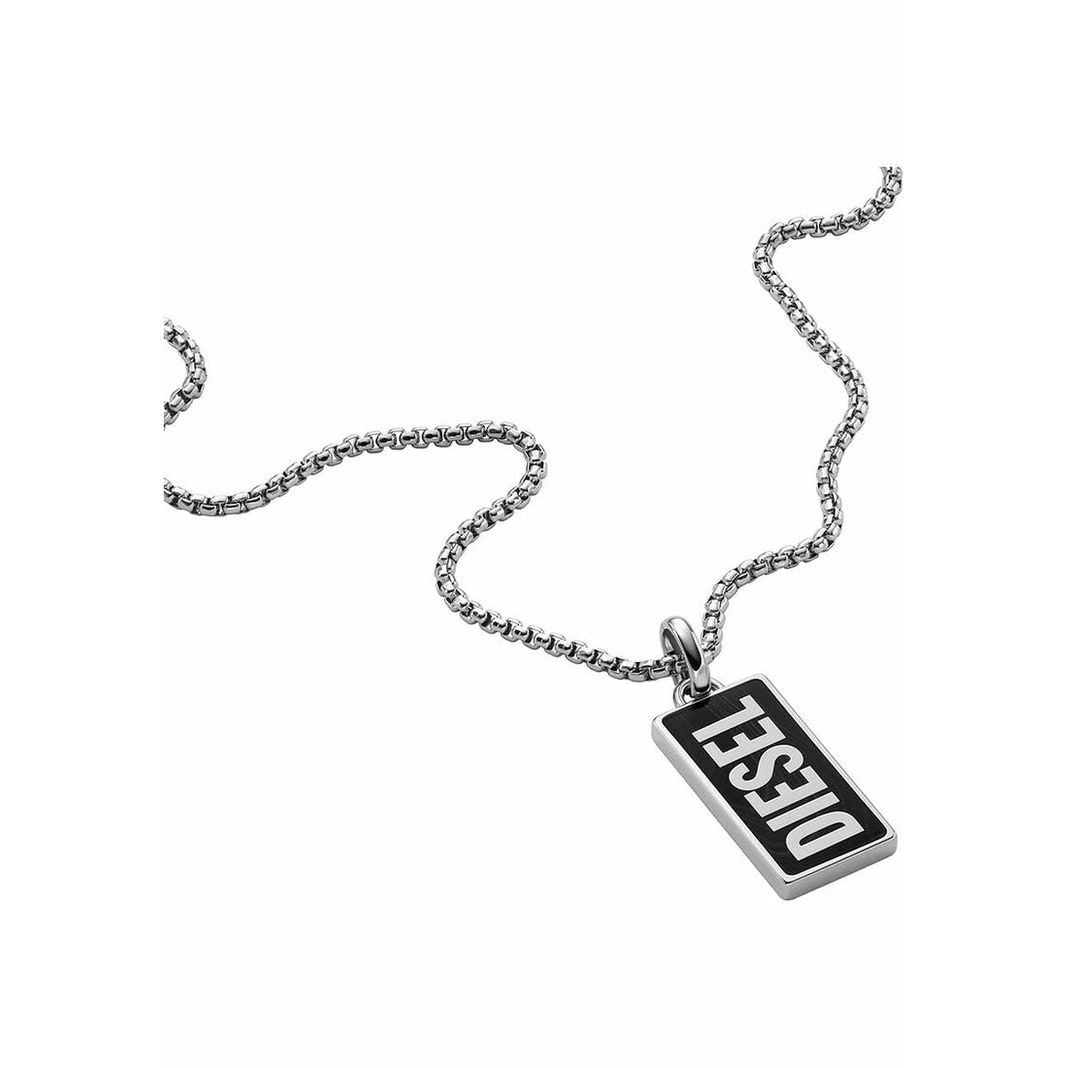 Men's Pendant Diesel DX1515040 Silver Black -  Jewellery, Men -  Diesel.