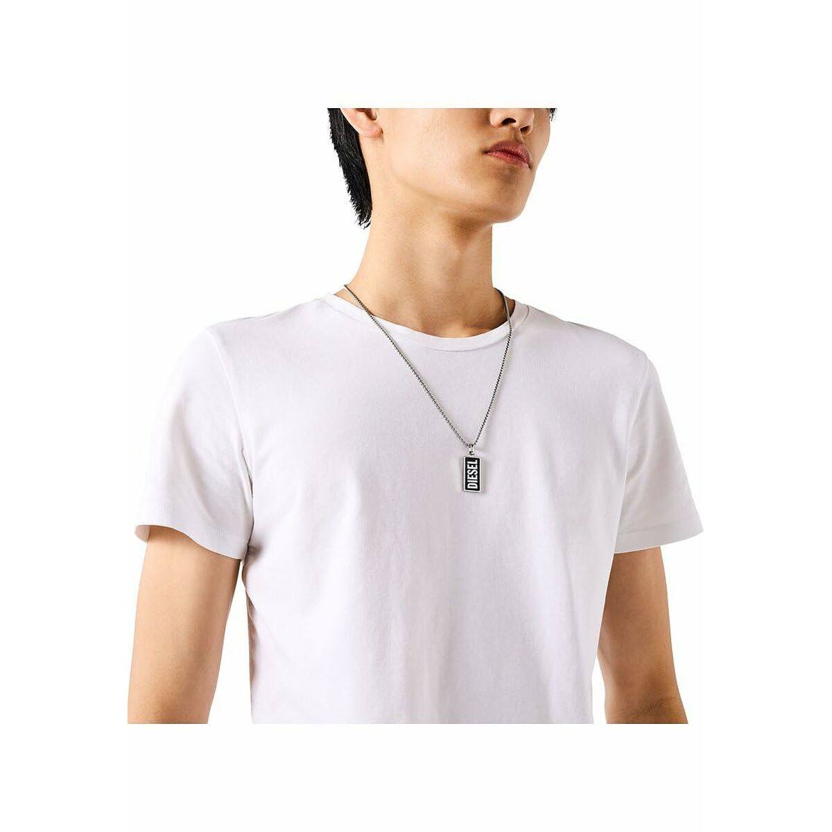 Men's Pendant Diesel DX1515040 Silver Black -  Jewellery, Men -  Diesel.