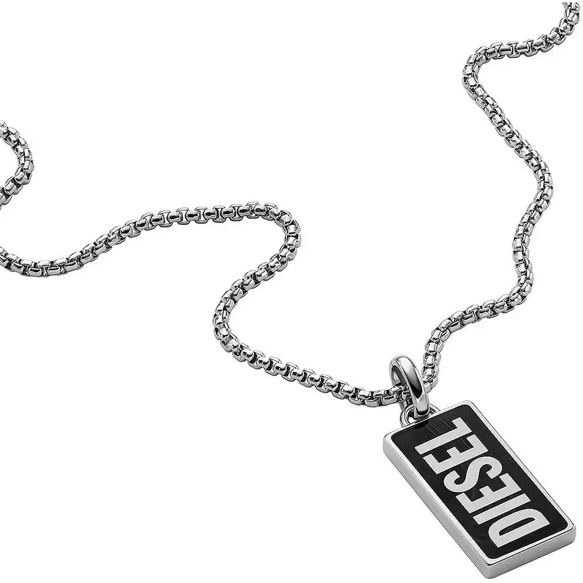 Men's Pendant Diesel DX1515040 Silver Black -  Jewellery, Men -  Diesel.
