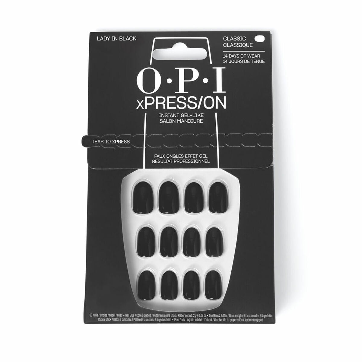 False nails Opi #Lady in Black Lady In Black 30 Pieces -  Beauty, Manicure and pedicure -  Opi.