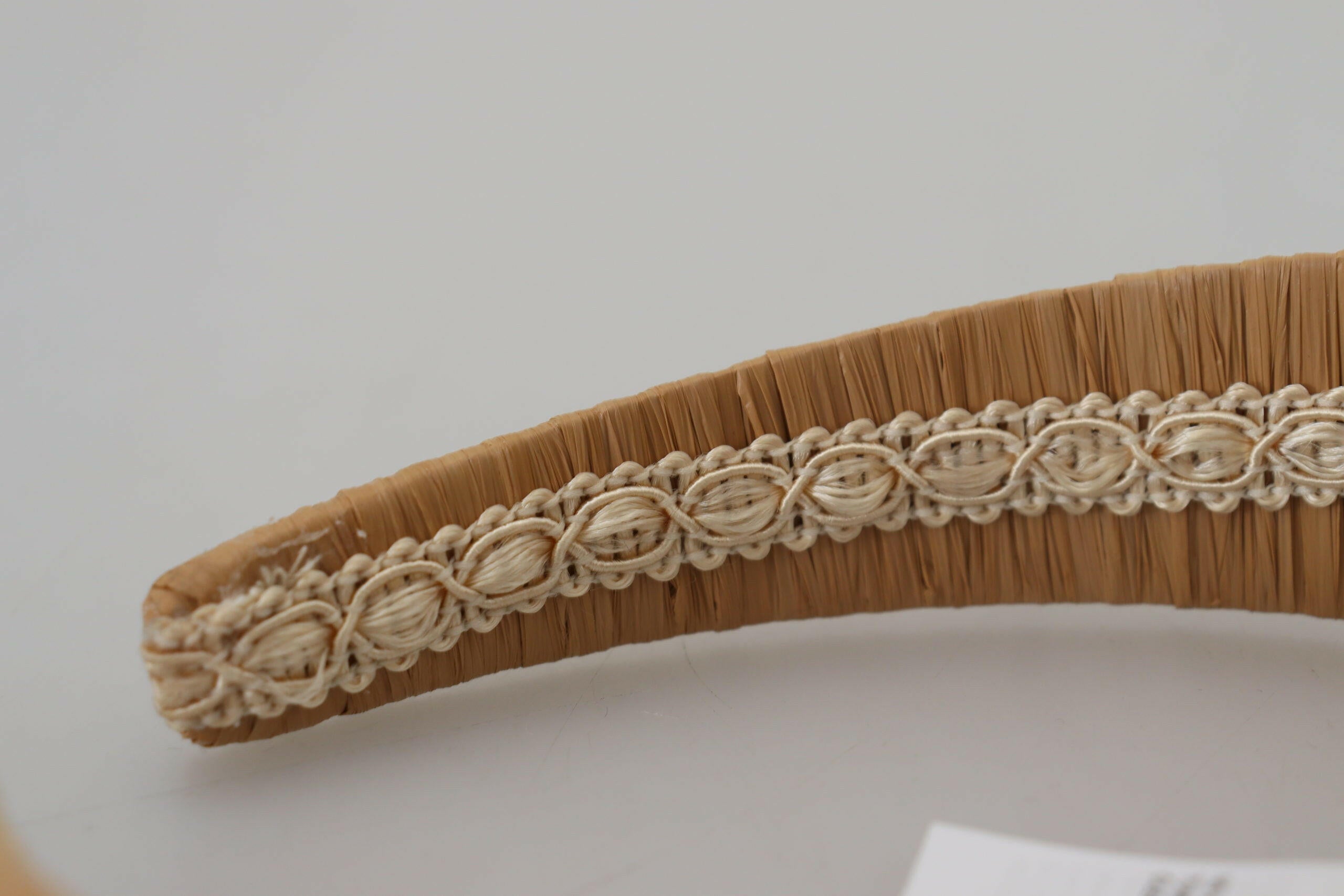 Dolce & Gabbana Beige Viscose Women Hair Headband Diadem -   -  Dolce & Gabbana.