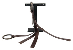 Costume National Brown Leather Silver Tone Metal Keyring Keychain -   -  Costume National.