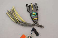 MSGM Multicolor Rocket Ship Silver Tone Metal Keychain -   -  MSGM.