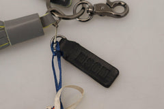 MSGM Multicolor Rocket Ship Silver Tone Metal Keychain -   -  MSGM.