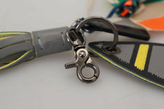MSGM Multicolor Rocket Ship Silver Tone Metal Keychain -   -  MSGM.