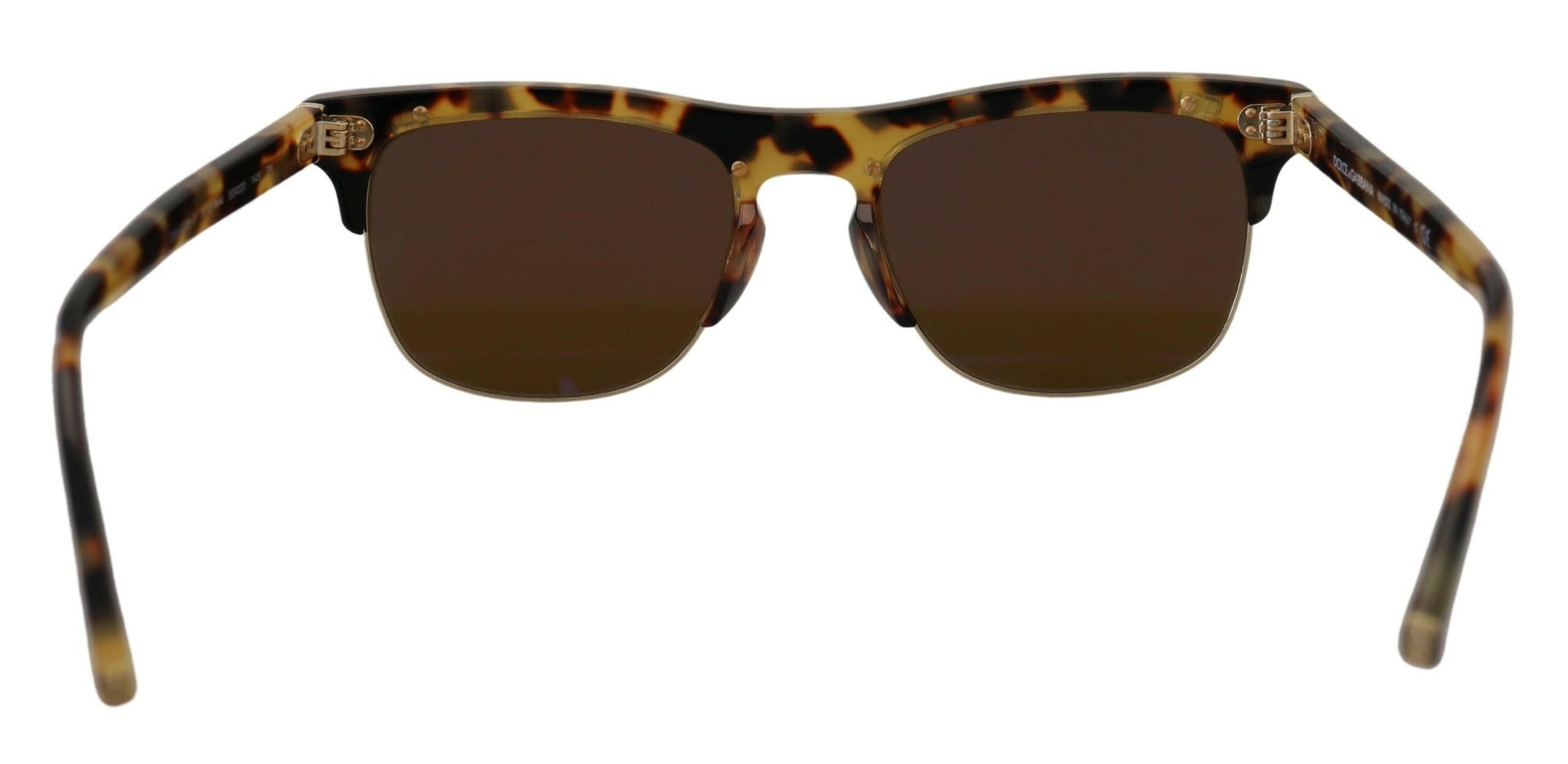 Dolce & Gabbana Brown Gold Acetate Havana DG430A Sunglasses -  Jewellery, Women -  Dolce & Gabbana.