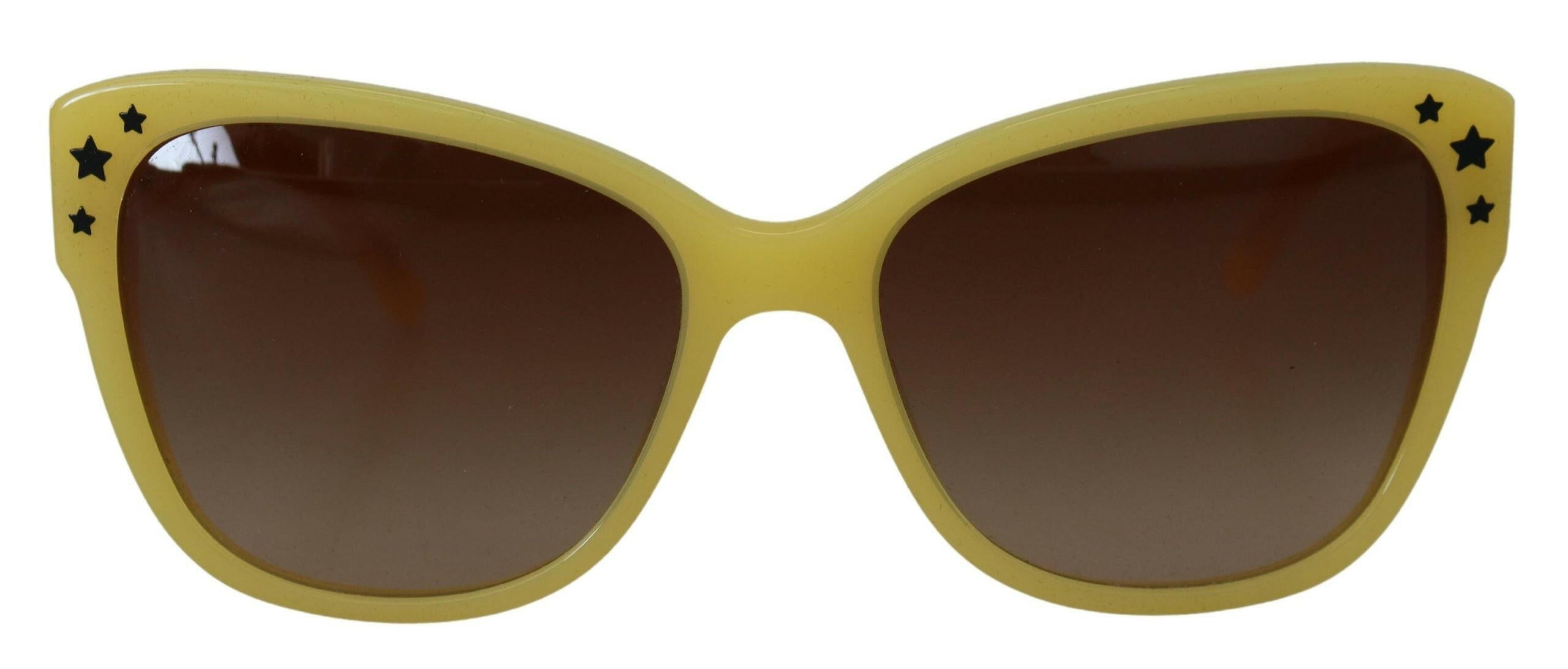 Dolce & Gabbana Yellow Acetate Frame Stars Embellishment DG4124 Sunglasses -  Jewellery, Women -  Dolce & Gabbana.