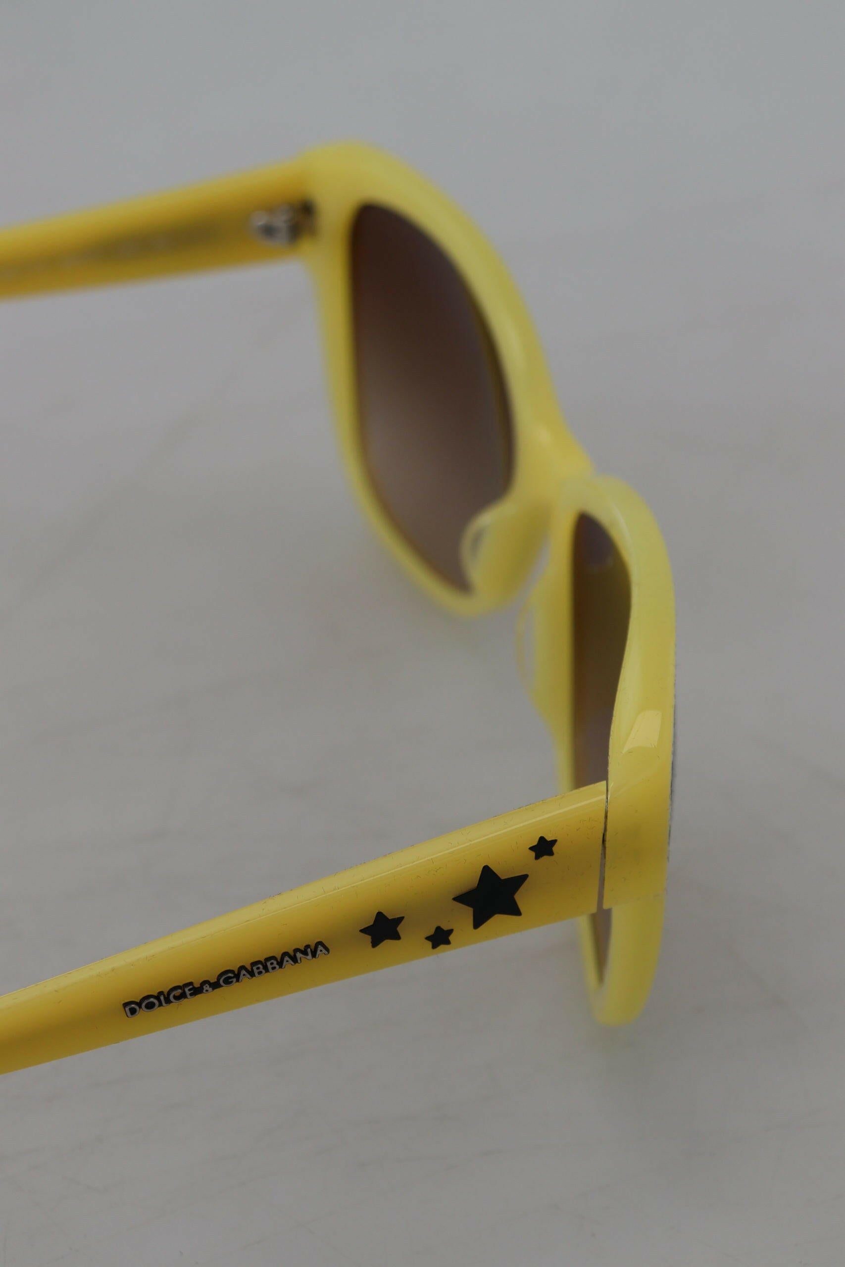 Dolce & Gabbana Yellow Acetate Frame Stars Embellishment DG4124 Sunglasses -  Jewellery, Women -  Dolce & Gabbana.