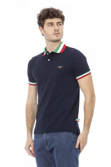 Baldinini Trend Blue Cotton Men Polo Shirt -   -  Baldinini Trend.