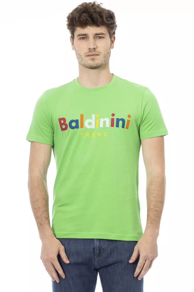 Baldinini Trend Green Cotton Men T-Shirt -   -  Baldinini Trend.