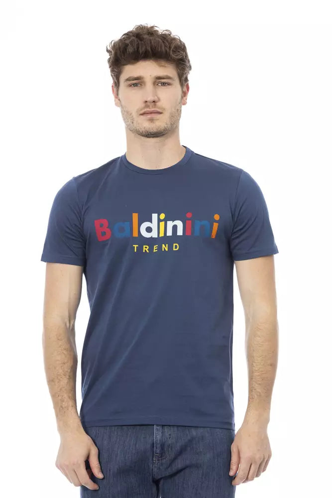 Baldinini Trend Blue Cotton Men T-Shirt -   -  Baldinini Trend.