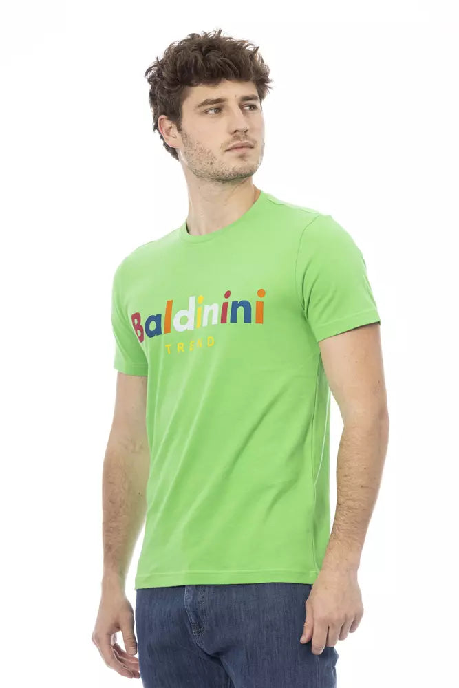 Baldinini Trend Green Cotton Men T-Shirt -   -  Baldinini Trend.