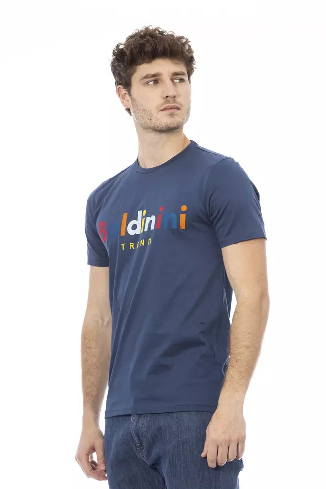 Baldinini Trend Blue Cotton Men T-Shirt -   -  Baldinini Trend.