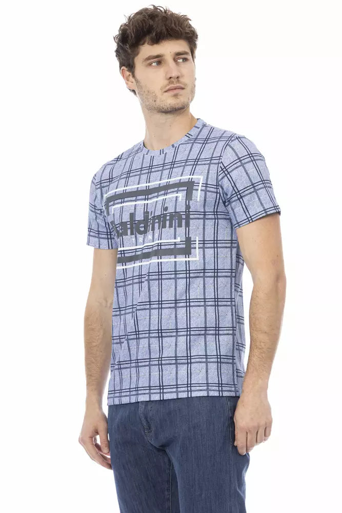 Baldinini Trend Light Blue Cotton Men T-Shirt -   -  Baldinini Trend.