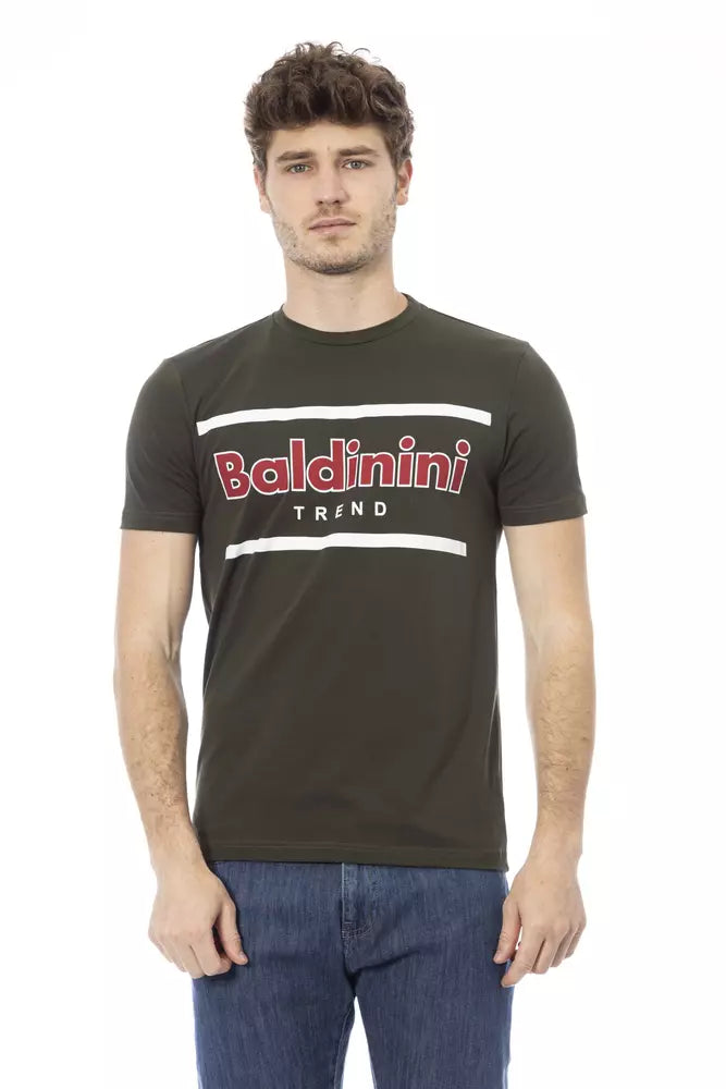 Baldinini Trend Green Cotton Men T-Shirt -   -  Baldinini Trend.