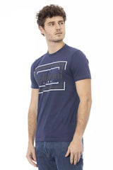 Baldinini Trend Blue Cotton Men T-Shirt -   -  Baldinini Trend.