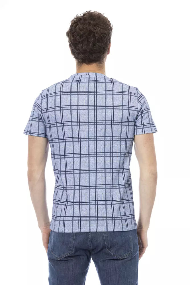 Baldinini Trend Light Blue Cotton Men T-Shirt -   -  Baldinini Trend.