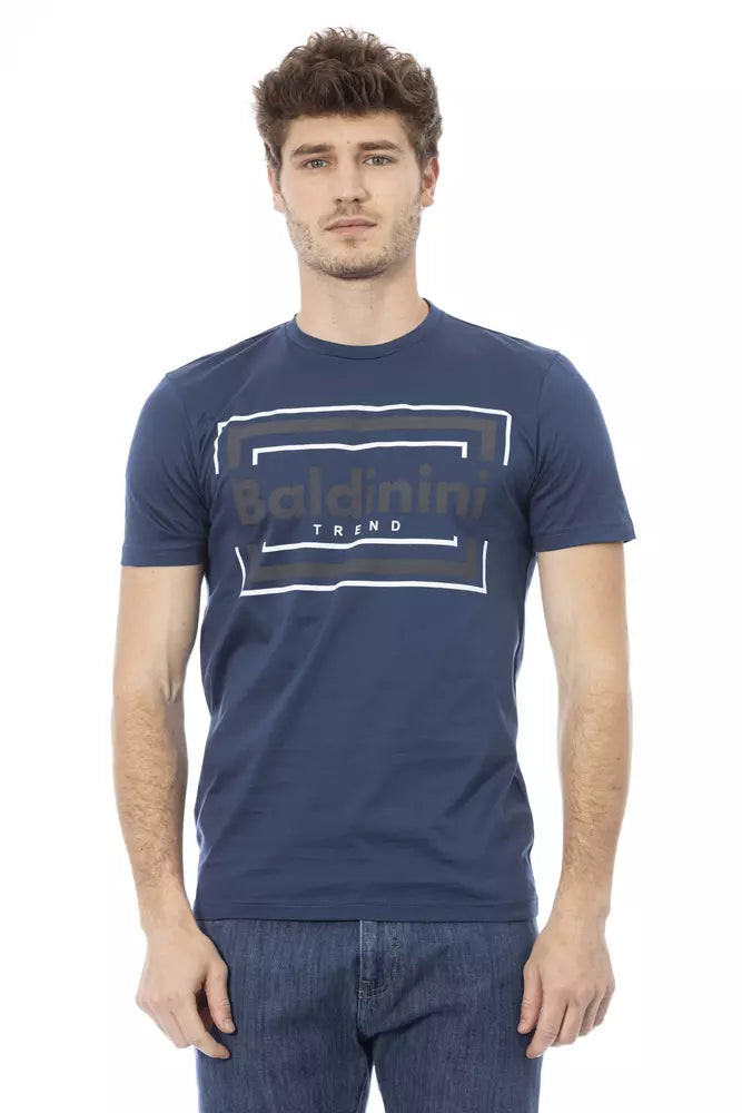 Baldinini Trend Blue Cotton Men T-Shirt -   -  Baldinini Trend.
