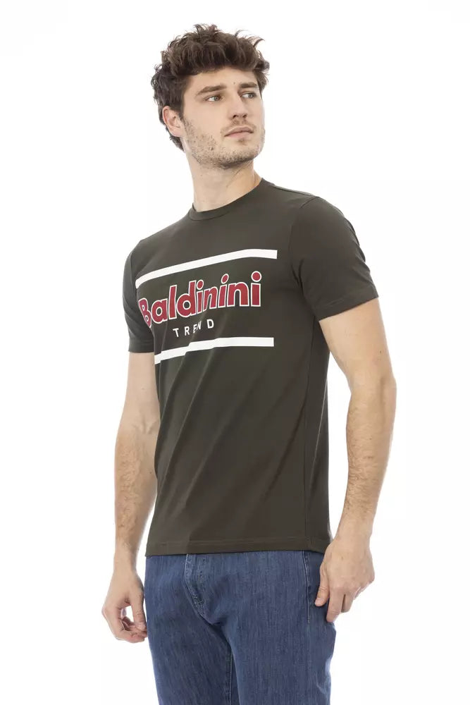 Baldinini Trend Green Cotton Men T-Shirt -   -  Baldinini Trend.