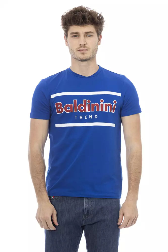 Baldinini Trend Blue Cotton Men T-Shirt -   -  Baldinini Trend.