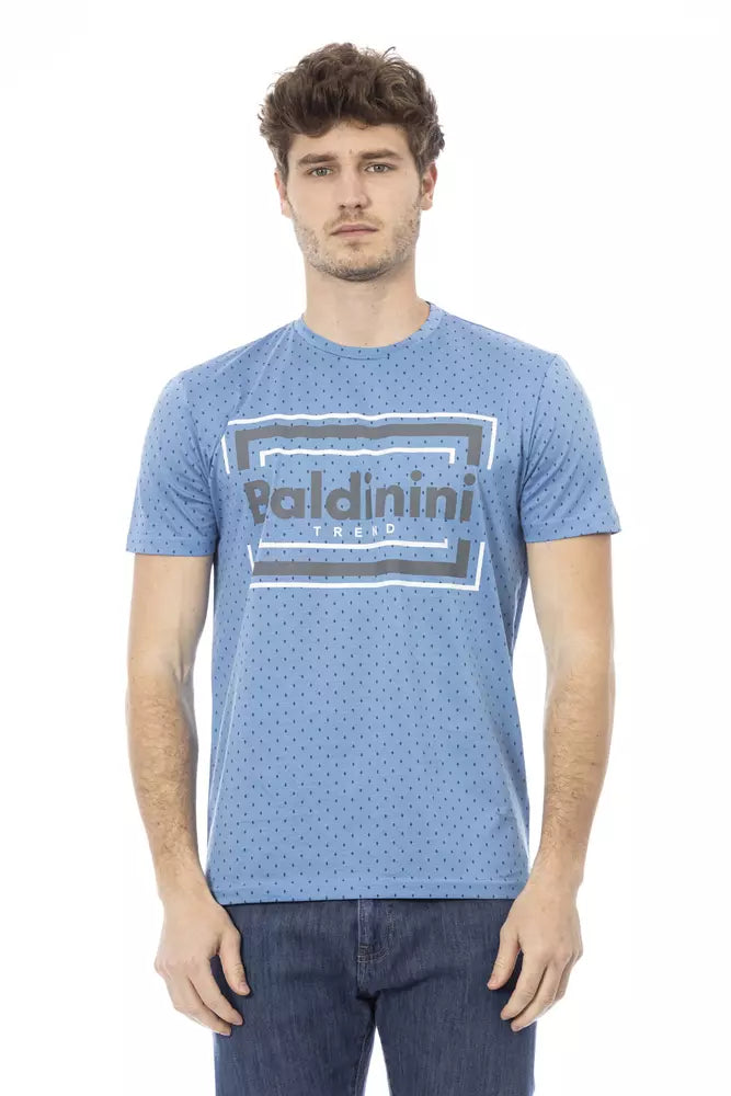 Baldinini Trend Light Blue Cotton Men T-Shirt -   -  Baldinini Trend.