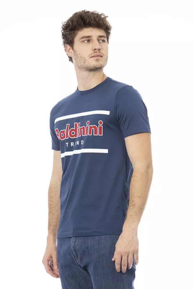 Baldinini Trend Blue Cotton Men T-Shirt -   -  Baldinini Trend.