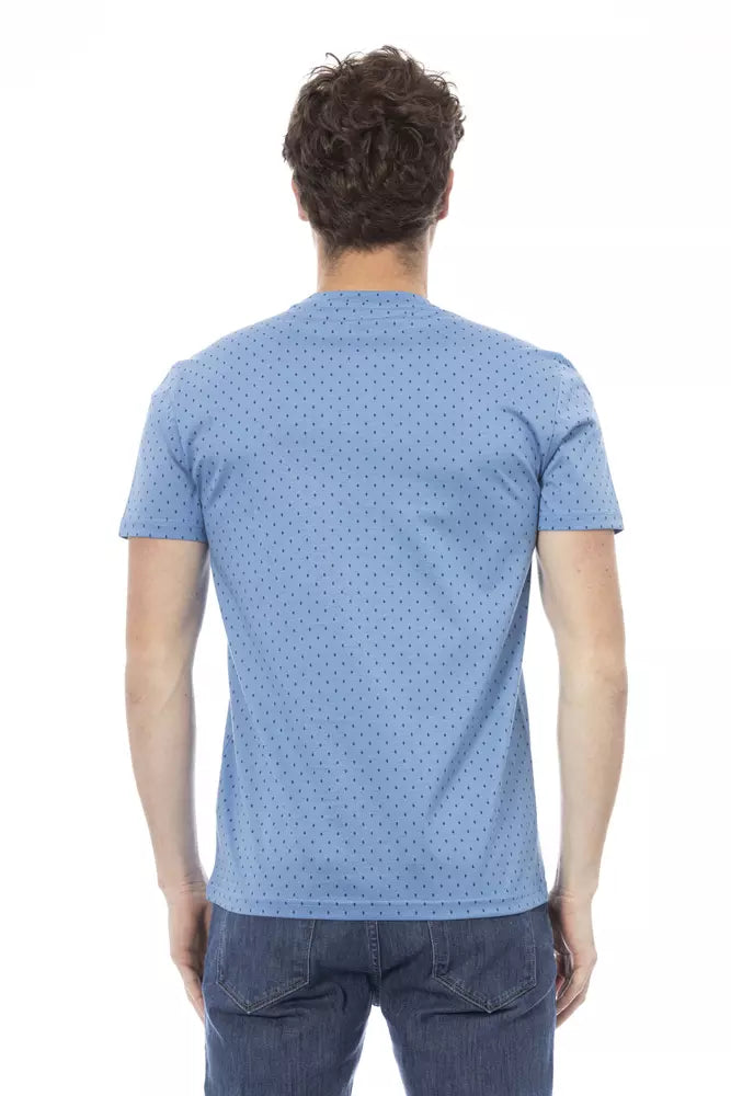 Baldinini Trend Light Blue Cotton Men T-Shirt -   -  Baldinini Trend.