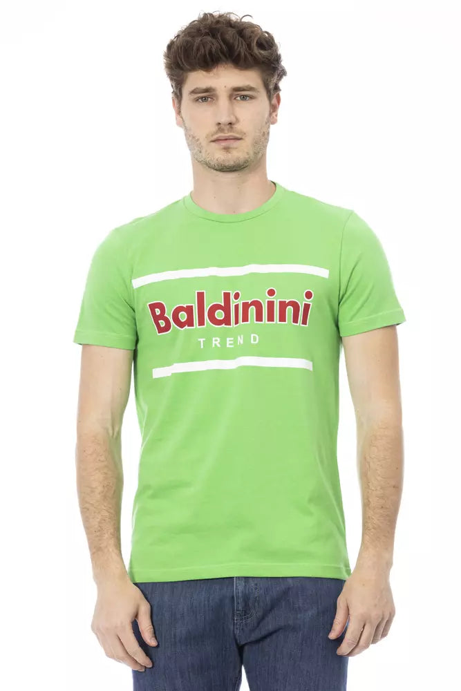 Baldinini Trend Green Cotton Men T-Shirt -   -  Baldinini Trend.