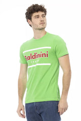 Baldinini Trend Green Cotton Men T-Shirt -   -  Baldinini Trend.