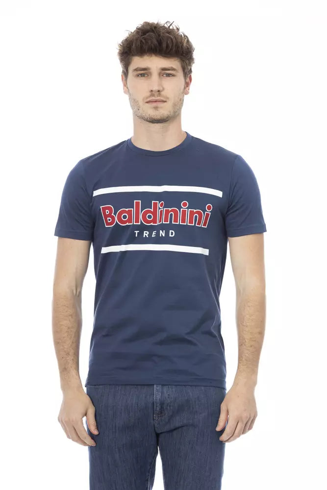 Baldinini Trend Blue Cotton Men T-Shirt -   -  Baldinini Trend.