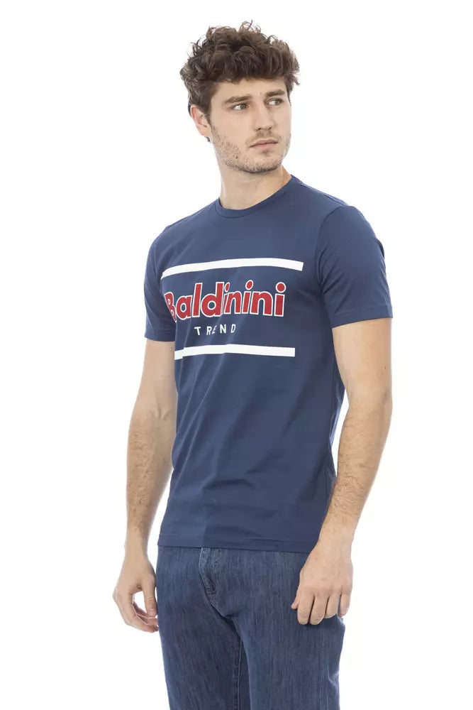 Baldinini Trend Blue Cotton Men T-Shirt -   -  Baldinini Trend.