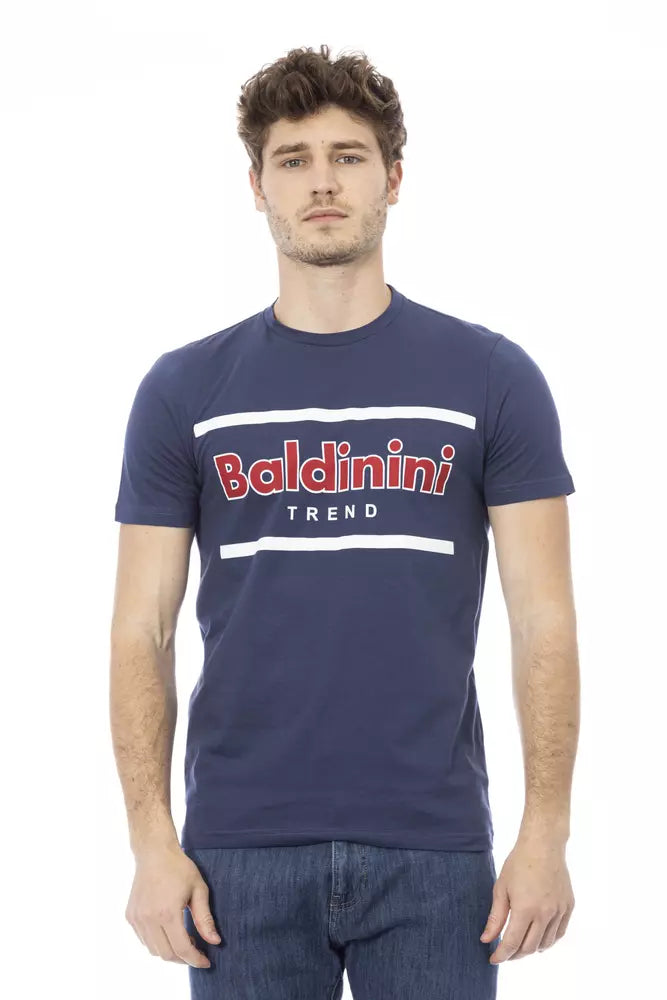 Baldinini Trend Blue Cotton Men T-Shirt -   -  Baldinini Trend.