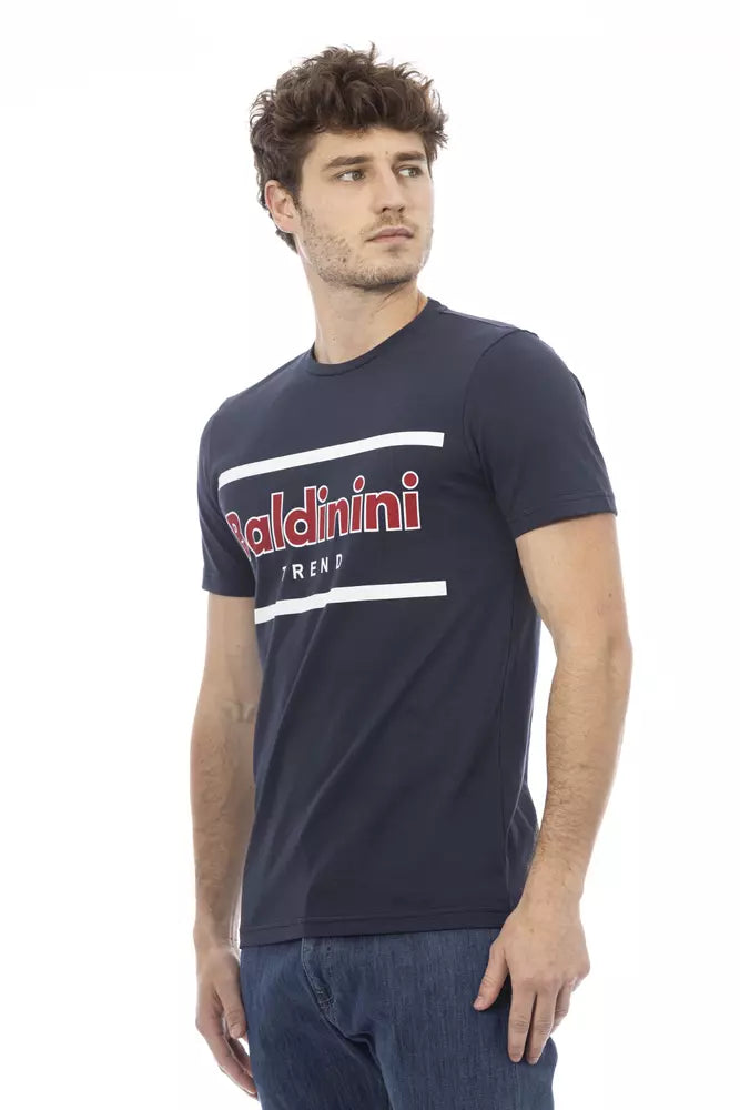 Baldinini Trend Blue Cotton Men's T-Shirt -   -  Baldinini Trend.
