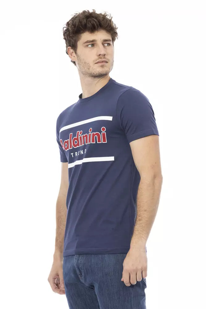Baldinini Trend Blue Cotton Men T-Shirt -   -  Baldinini Trend.