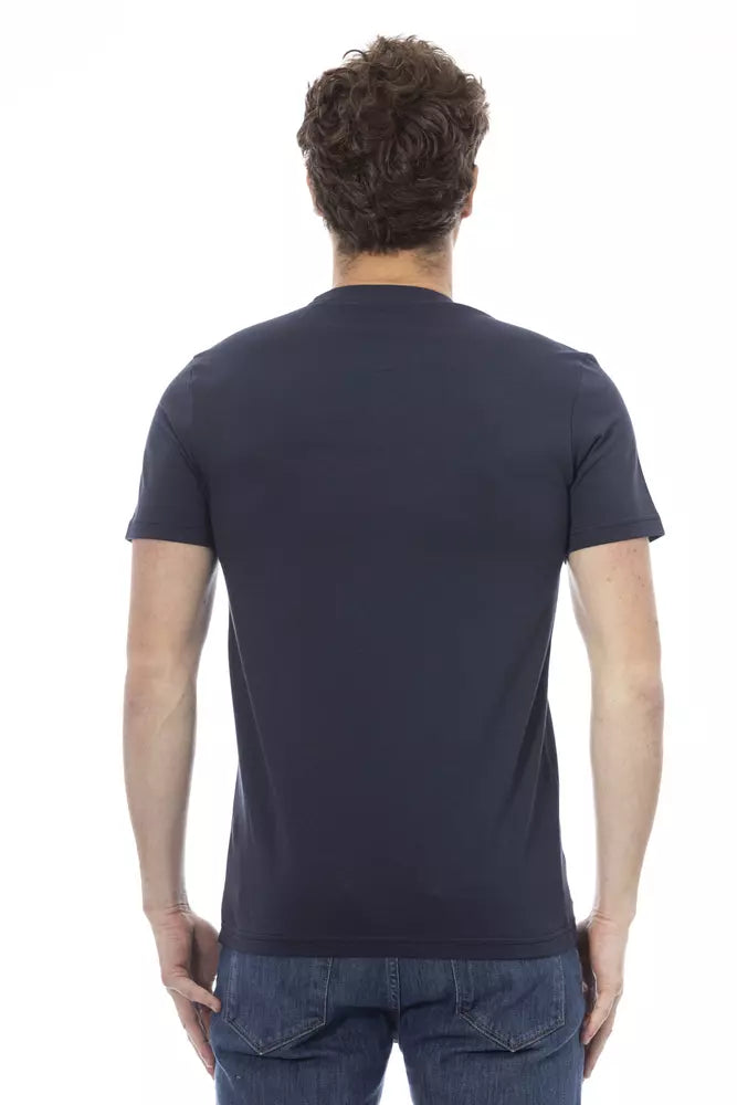 Baldinini Trend Blue Cotton Men's T-Shirt -   -  Baldinini Trend.
