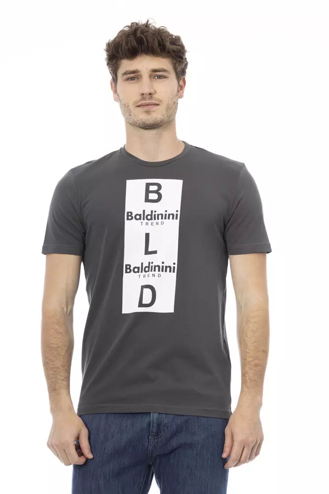 Baldinini Trend Gray Cotton Men T-Shirt -   -  Baldinini Trend.
