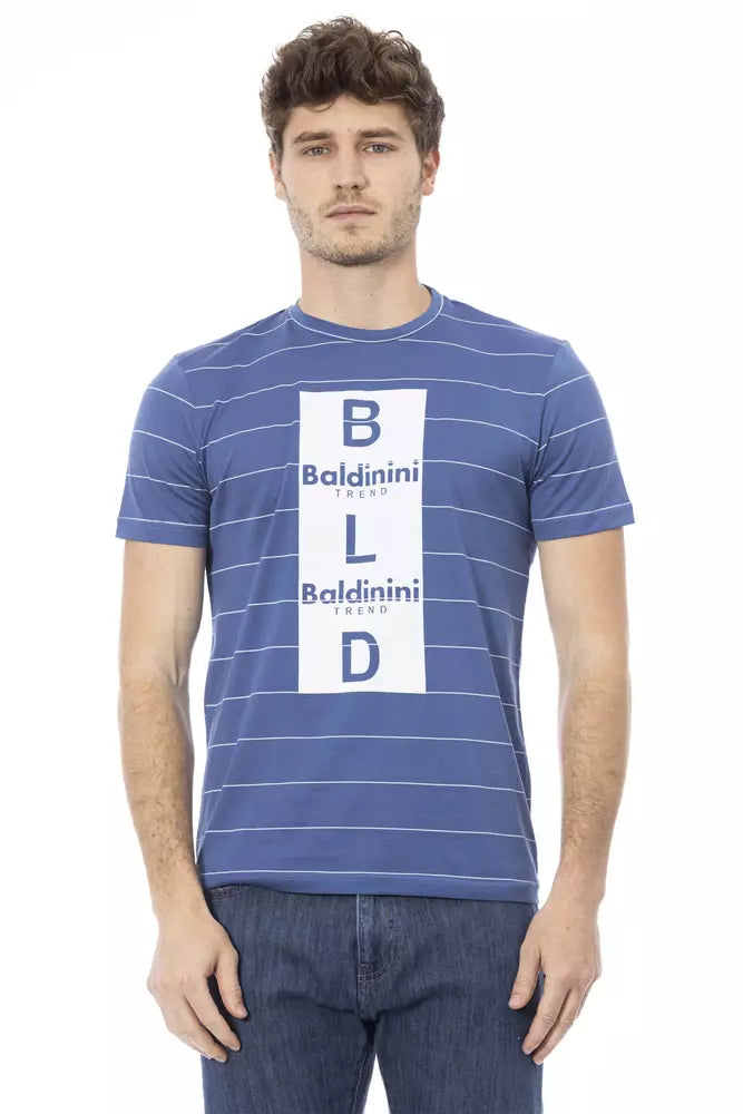 Baldinini Trend Blue Cotton Men T-Shirt -   -  Baldinini Trend.