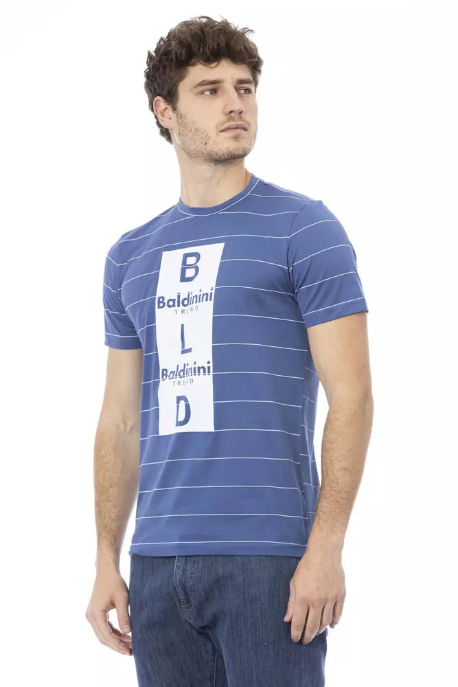 Baldinini Trend Blue Cotton Men T-Shirt -   -  Baldinini Trend.