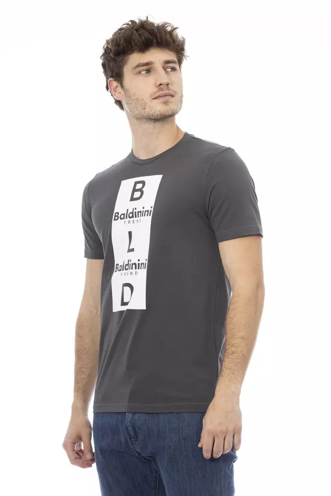 Baldinini Trend Gray Cotton Men T-Shirt -   -  Baldinini Trend.